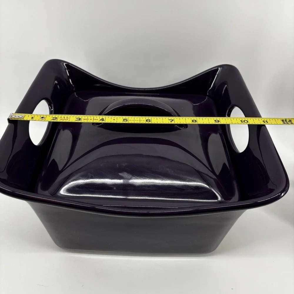 Rachael Ray Purple 3.5 QT Quart Square Casserole Baking Dish With Lid